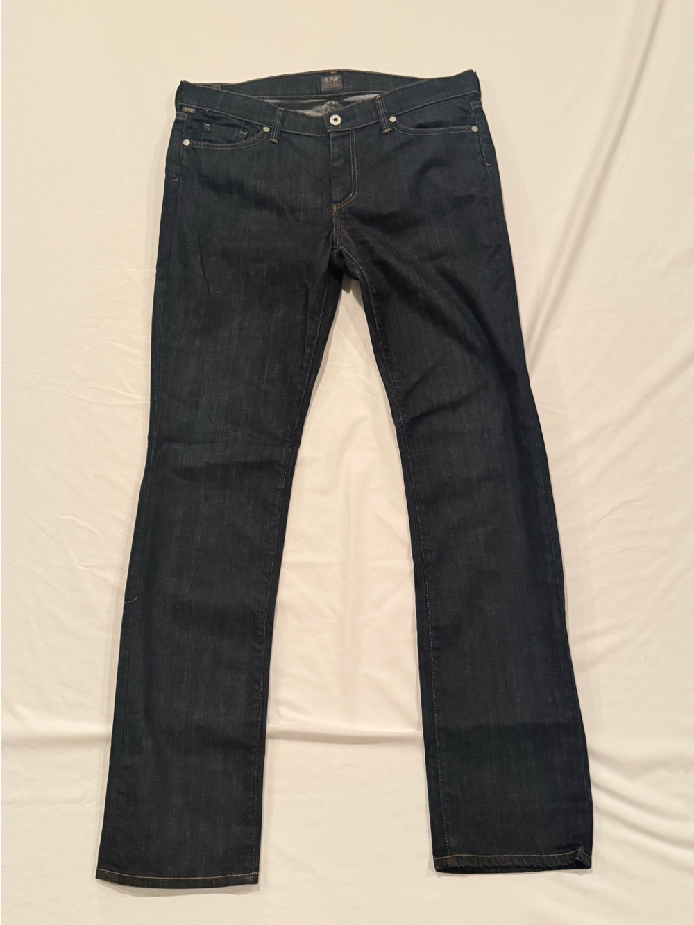 Citizens of Humanity Elson Jeans Womens 32 Medium Rise Straight Leg Dark Wash